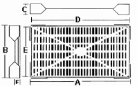 Diagram of Fruit Tray Dimensions